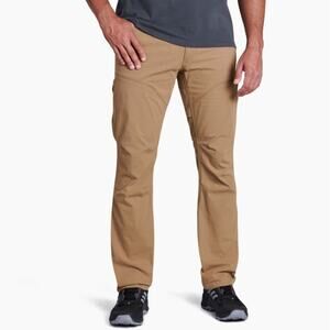 Kuhl Konfidant Air Pants Mens 38x32 Dark Khaki Vented Stretch Outdoor Hiking